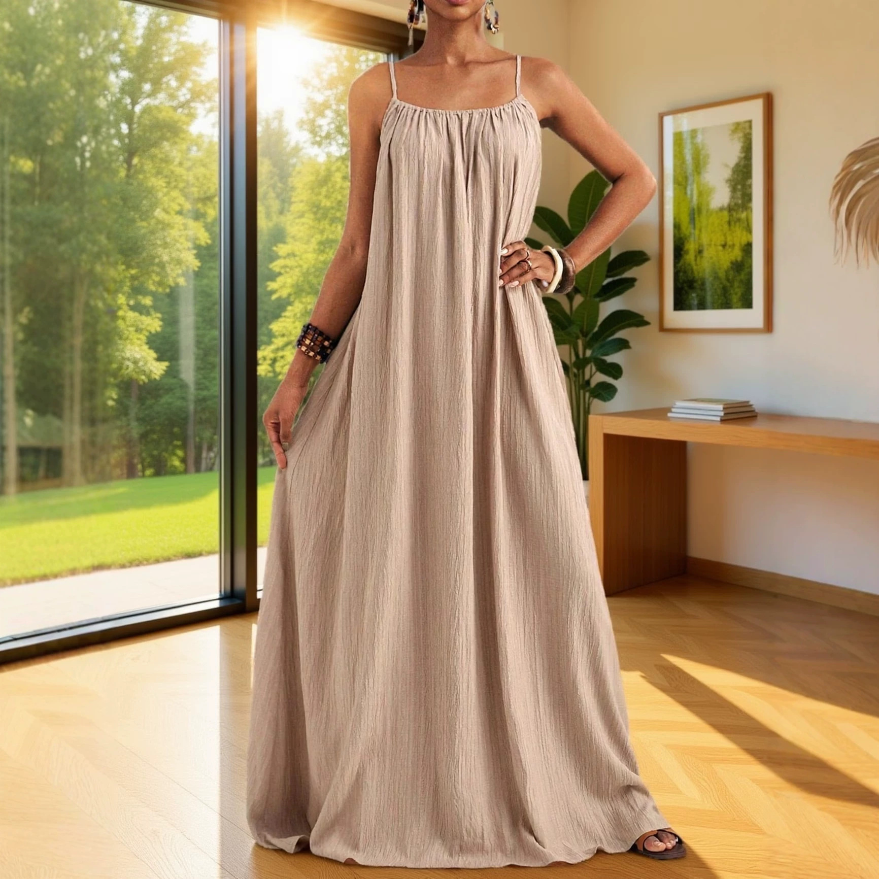 Vestido sin mangas casual