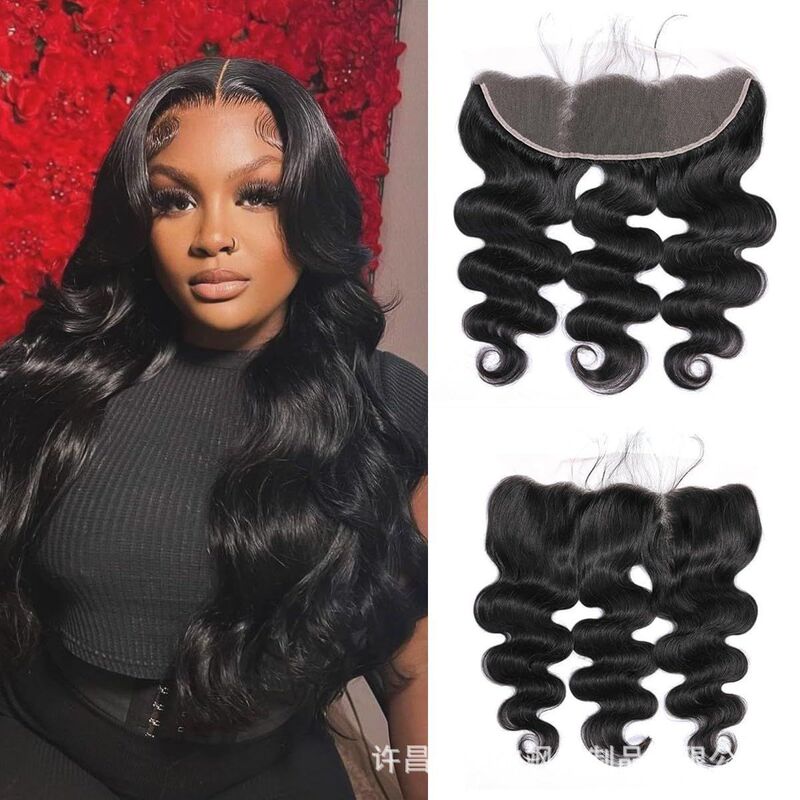 Cross-border 13x 4 Body Wave Lace Frontal Human Hair Real Hair Xuchang Wig