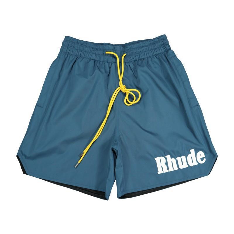 RHUDE ショーツ フォグ ハイストリート トレンド ブランド 巾着 3m レタープリント ヒップホップ ビーチ 5点式バスケットボールパンツ 男女兼用 ヒップホップ|undefined