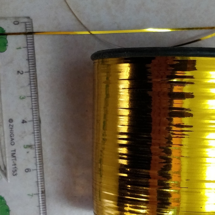 透明色白纸剪成扁形白线0.1厘米宽度奶白色亮线幻彩彩虹色扁形丝