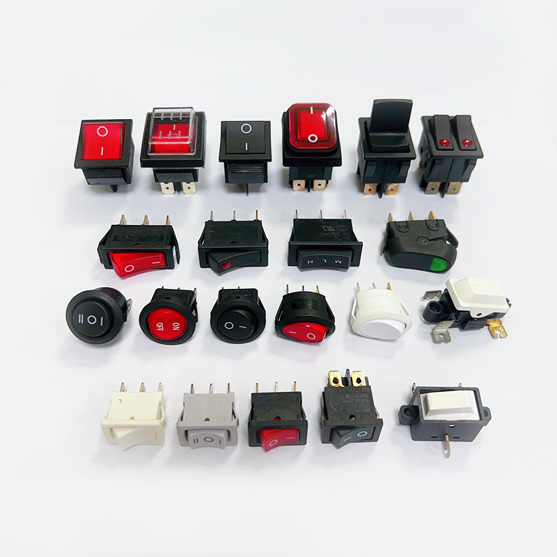 船形开关厂销线排船型开关2脚两档3脚2档翘板开关电源开关