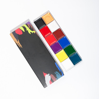 12 Color Oil Paints, Dramatic Performance Makeup Oil Paints, Halloween Makeup Oil Paints, Body Painting Pigments Wholesale