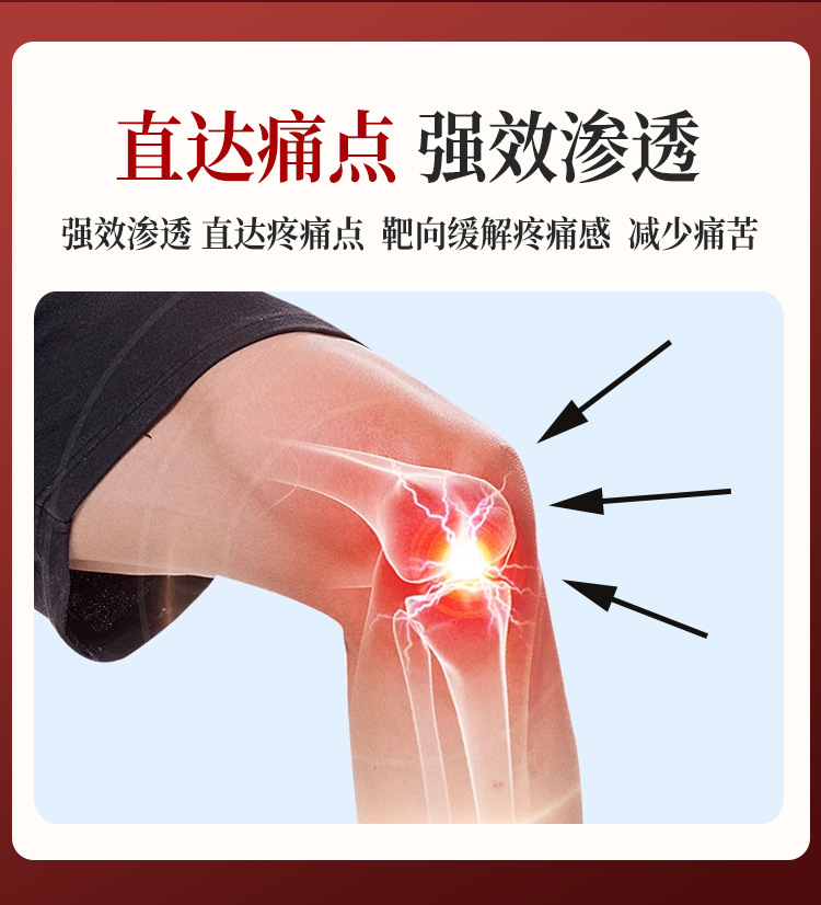 Knee Joint Synovium Care Patch with Far Infrared Warming for Leg Discomfort Wellness Patch Box in use