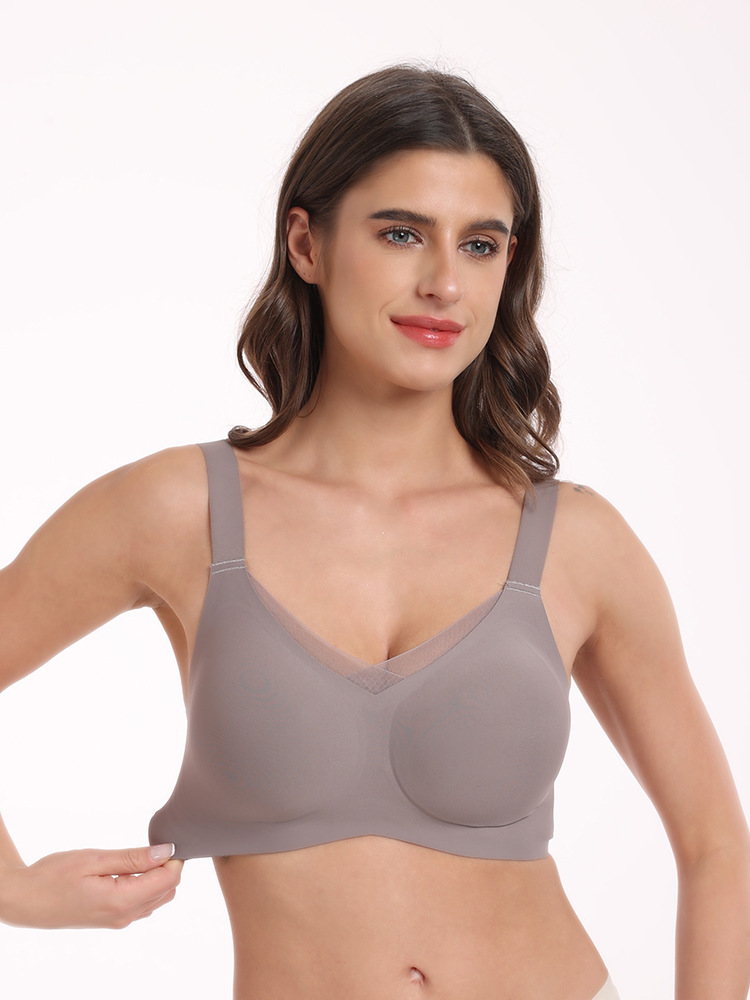 Sutiã push-up sem aro respirável algodão seda conforto estilo_voghion.com