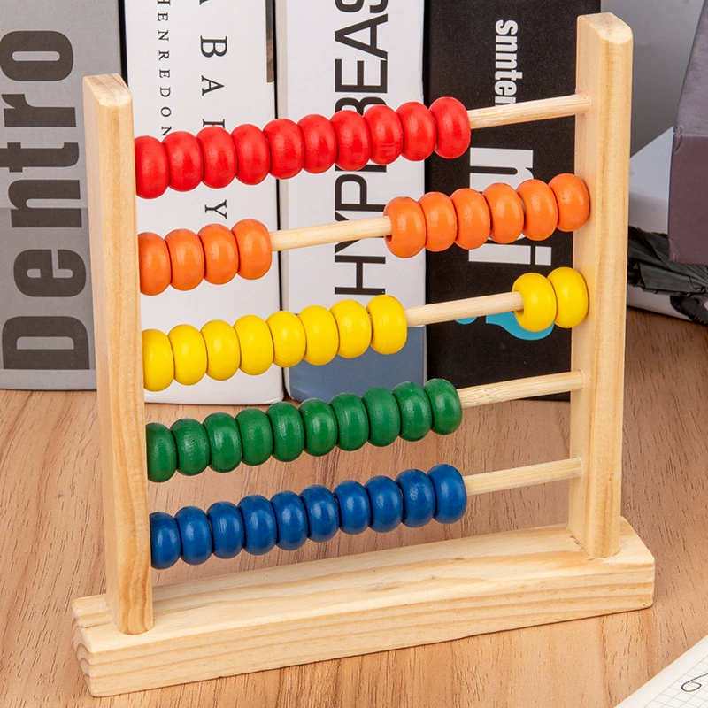 Wooden children's toy for teaching maths for elementary school students, abacus, early education