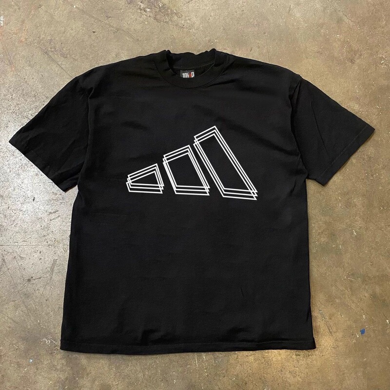300g Heavyweight Pure Cotton Non-Pilling Korean Style Hip-Hop Super Stylish Three-Stripe Short-Sleeve T-Shirt Summer Loose Fit Versatile 300g Heavyweight Pure Cotton Non-Pilling Korean Style Hip-Hop Super Stylish Three-Stripe Short-Sleeve T-Shirt Summer Loose Fit Versatile