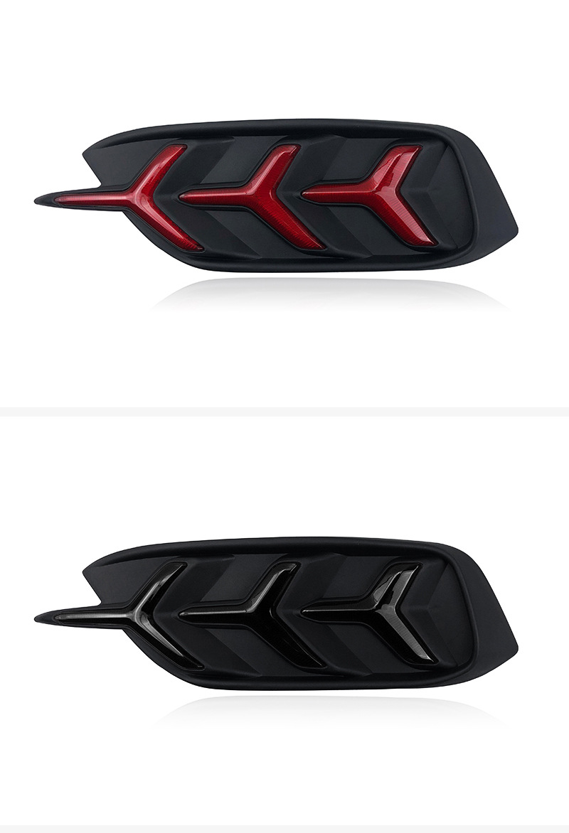 Suitable for 16-21 ten-generation Civic rear bumper lights modified led fishbone rear bumper lights warning lights-patented products