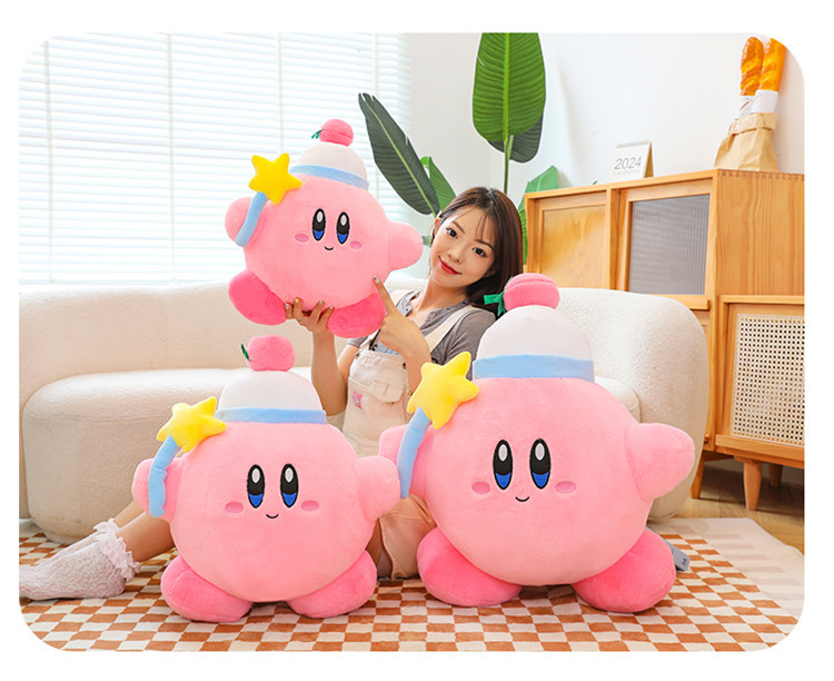 Cross-Border Magic Star Kirby Plush Toys, Dolls, Pillows, Claw Machine Redemption Gifts, Foreign Trade Wholesale