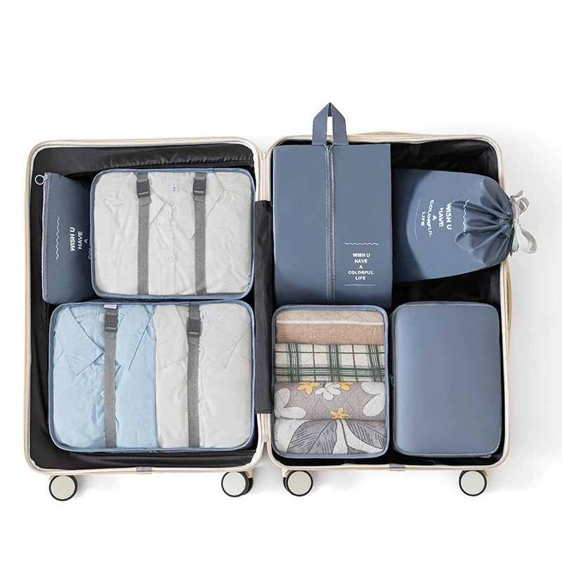 7종 화장품 가방 세트 그레이