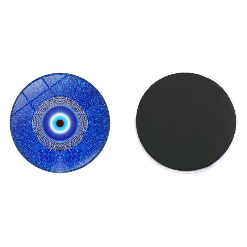 Сглаз наклейки на холодильник креативные Турция голубые глаза Хрустальное стекло магнитная наклейка на холодильник украшения 25 мм
