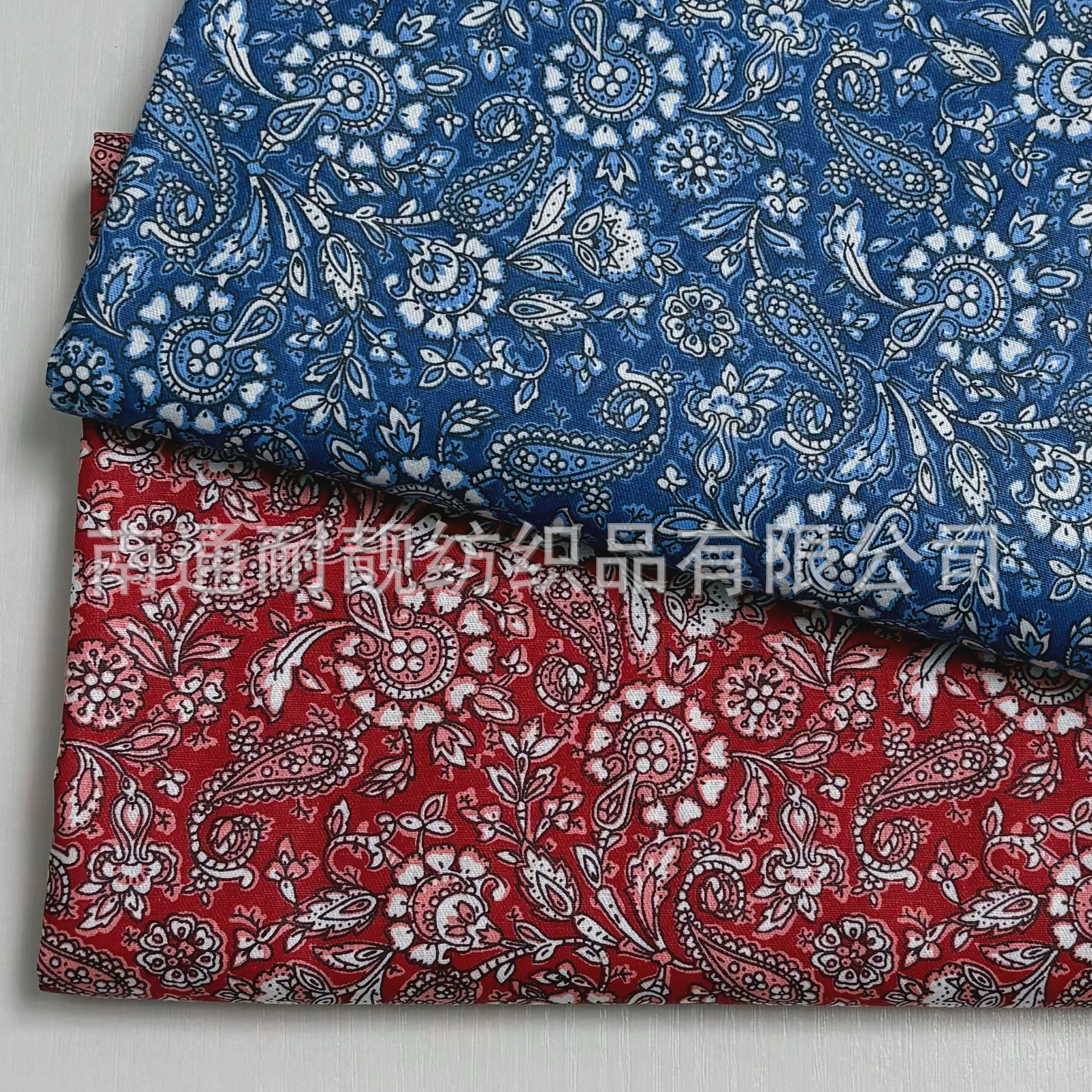 1.6米欧式如意花朵纯棉斜纹布料 全棉床品家居服棉服手工面料批发