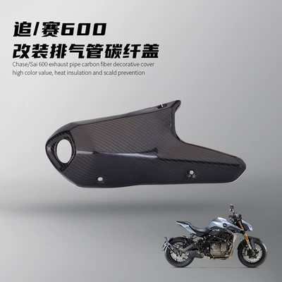 Motorcycle locomotive chase/race 600 modified Motorcycle exhaust pipe - carbon-fiber-cover