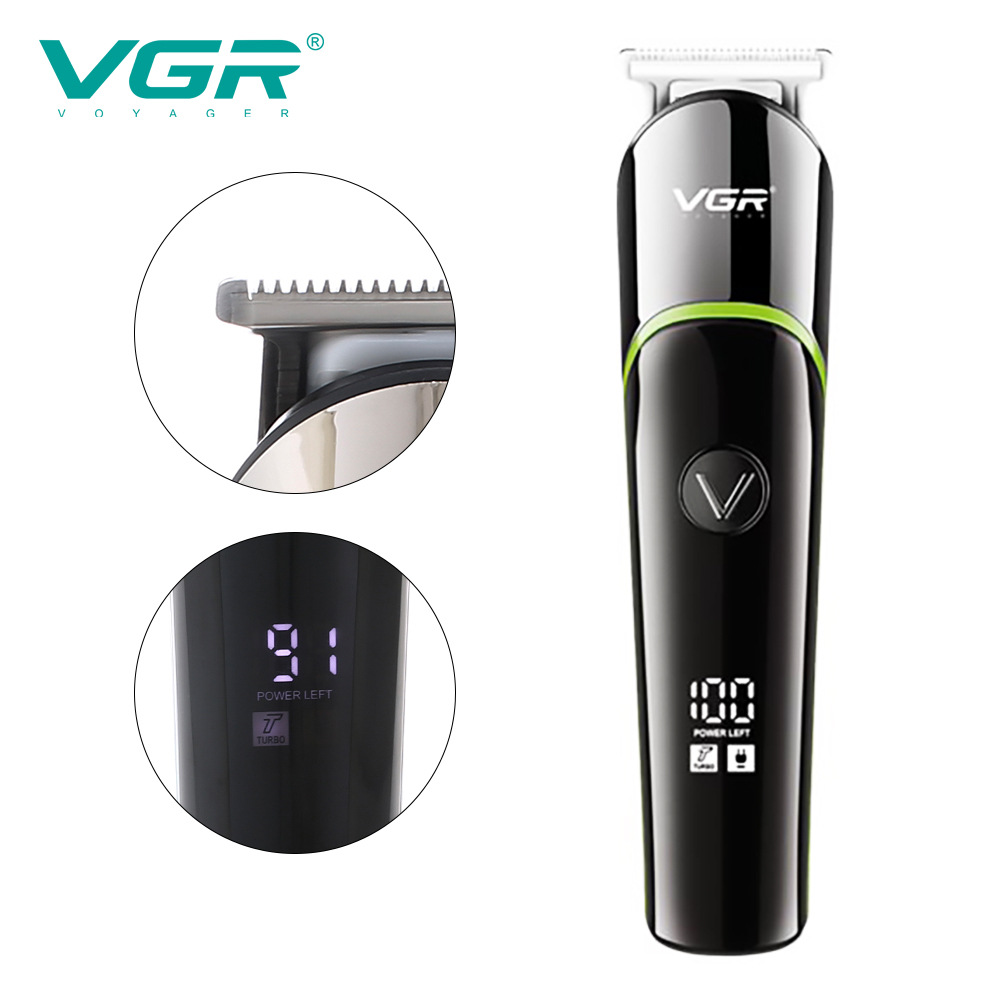 Cortapelos eléctrico portátil con pantalla LED para un corte suave, recargable y grabable, ideal para sujetar el cabello del bebé o para uso personal._voghion.com