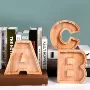儿童字母实木数字储钱罐
