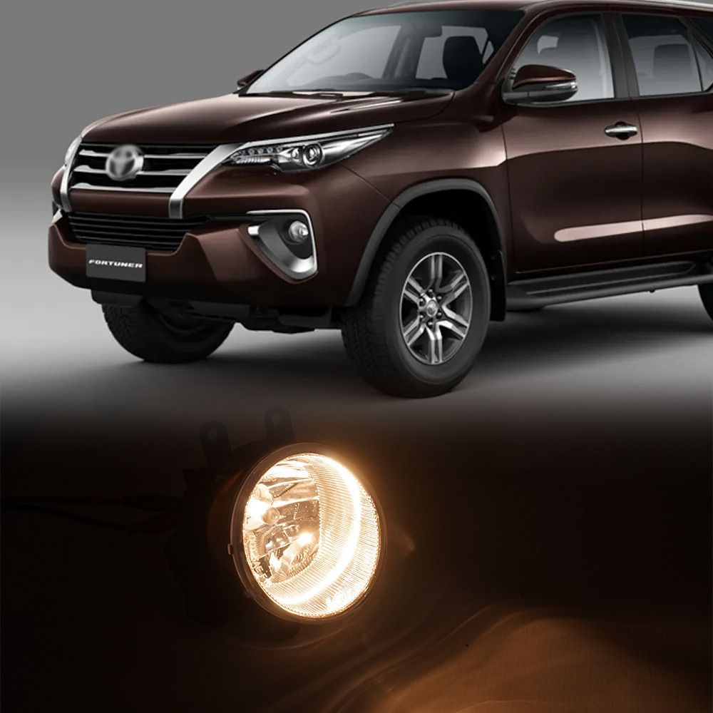 Aplicable a TOYOTA 16 17 18 19 año corredor delantero conjunto de luz de niebla FORTUNER luz diurna