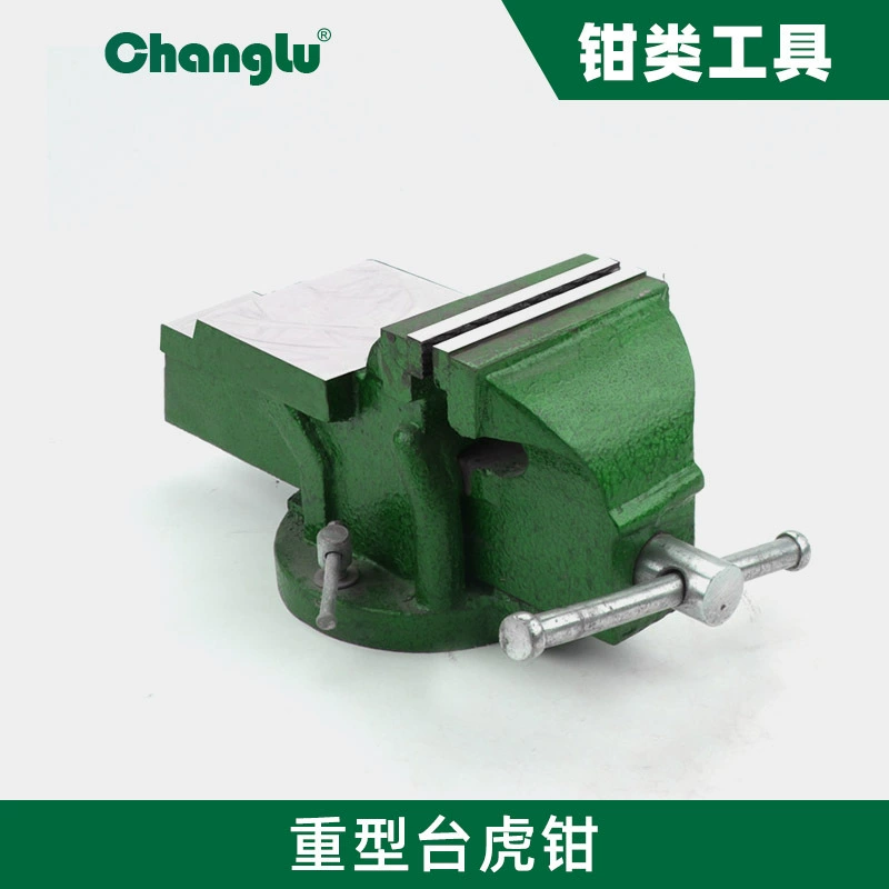 Длинный олень оптом Настольный светильник с вращающейся наковальней 3-12 дюймов, сверхпрочные цельностальные настольные тиски для тяжелых условий эксплуатации