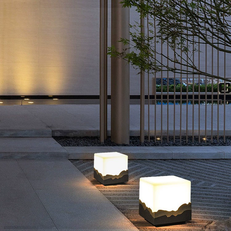 Новый Китайский Стиль Ворота Колонна Фара Открытый Водонепроницаемый Двор Открытый Газон Лампа Вилла Садовые Ворота Настенная Колонна Фара