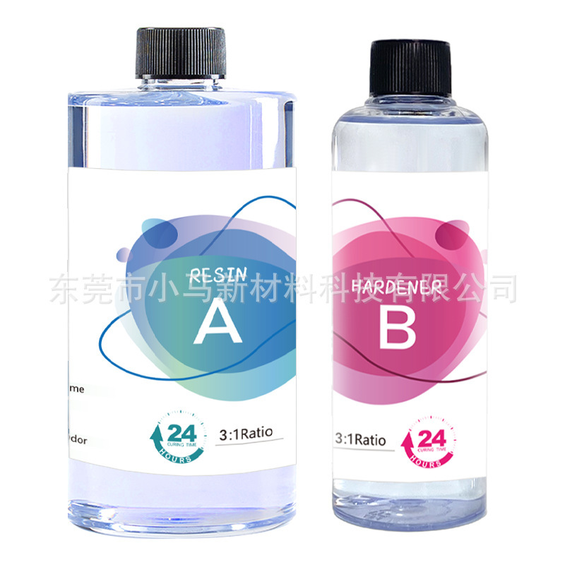 高透明滴接着剤1kg 3:1エポキシ樹脂ab接着剤水晶滴接着剤diy耐黄変工芸宝飾品ハード接着剤|undefined