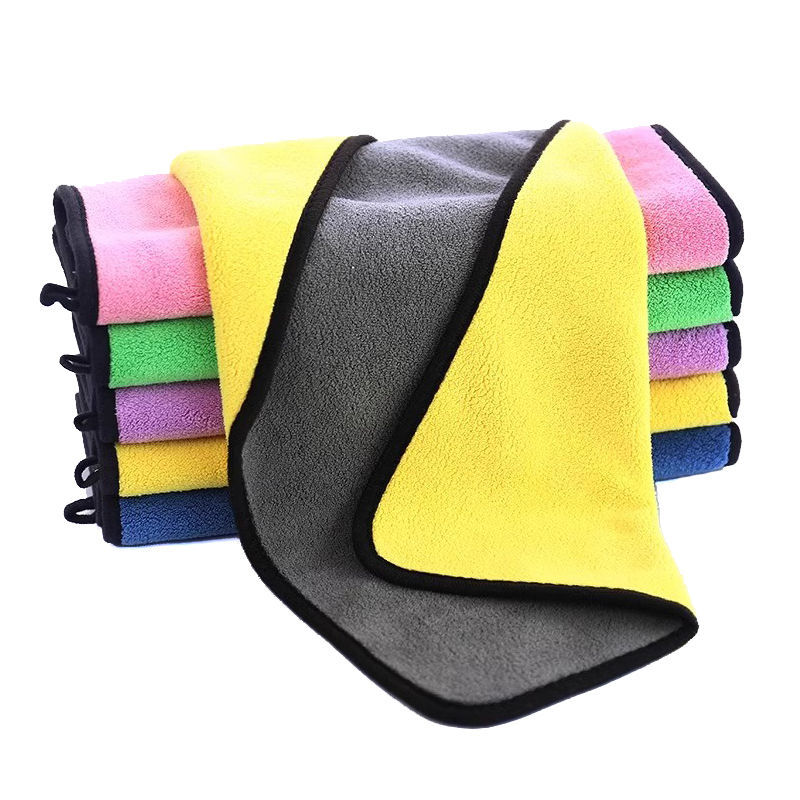 Cleaning Rags for Housekeeping, Lint-Free Thickeneded Cleaning Towels, Strong Water Absorption, Special Engraved Towels for Hotel Canteens