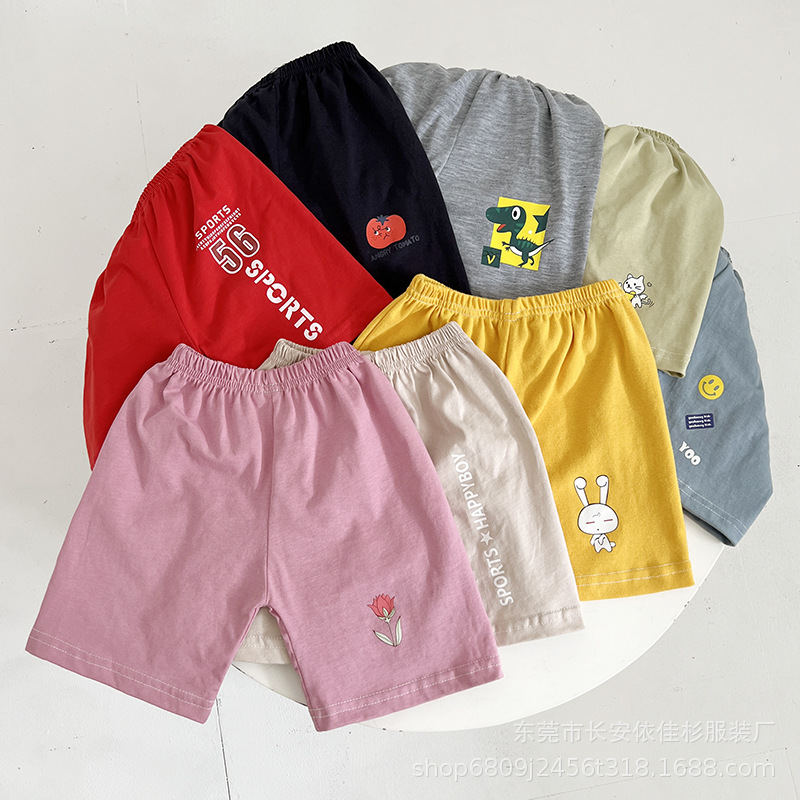 2025夏季卡通儿童短裤男女孩热裤 出口外贸尾货库存童装清仓处理