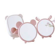 可爱创意卡通台式化妆镜 桌面镜高清造型梳妆镜子十元店日用品批