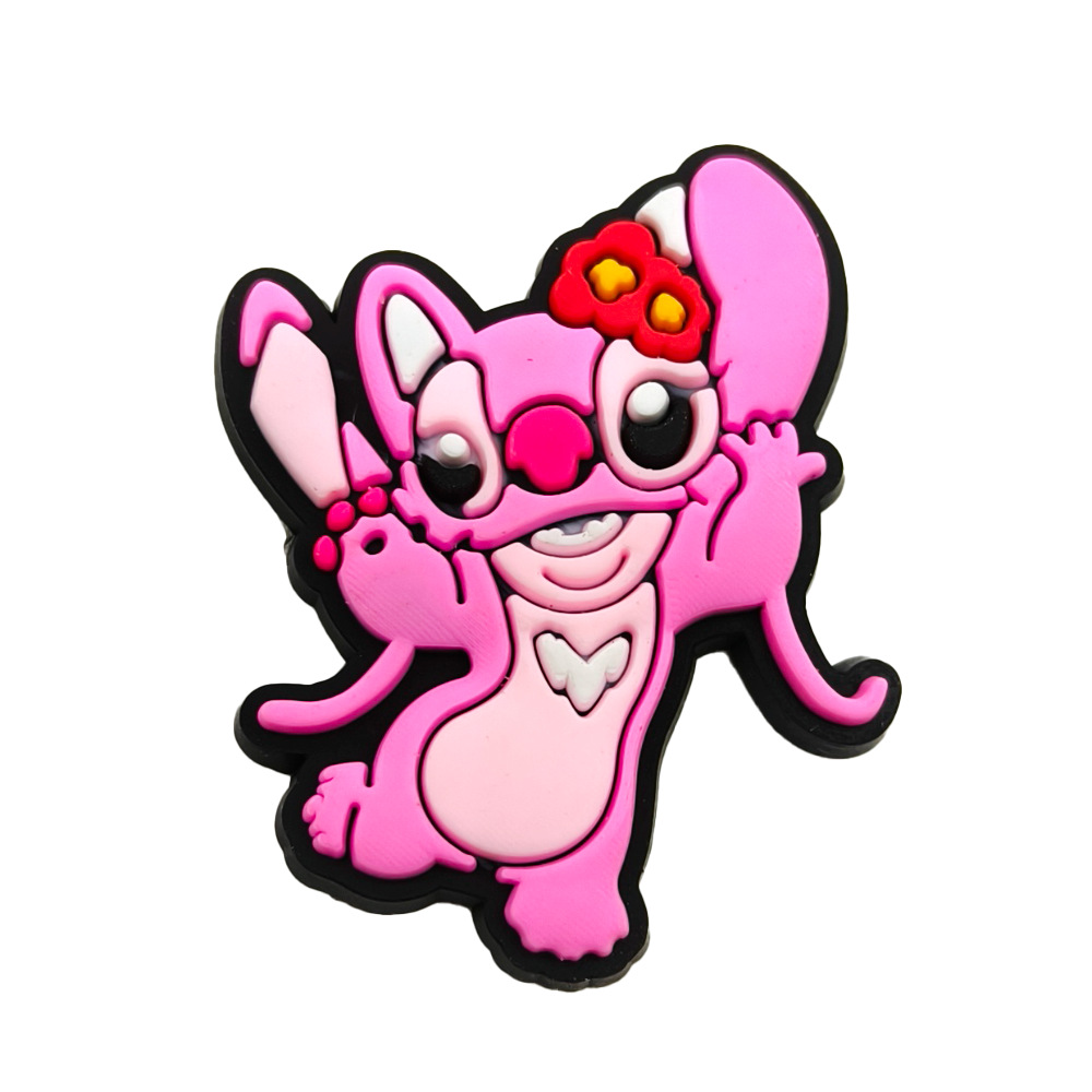 かわいい漫画スティッキシリーズ洞靴花pvcソフトガーデン靴diy装飾ボタン