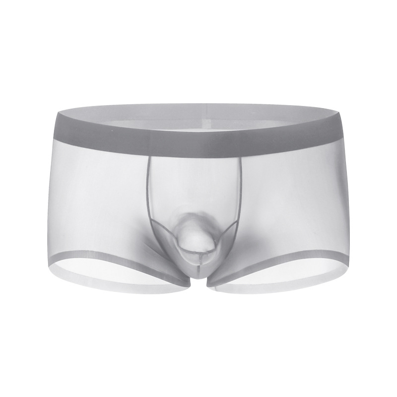 新品メンズ50gアイスショート四角ズボンクラシック銃弾分離立体裁断速乾通気平角パンツ