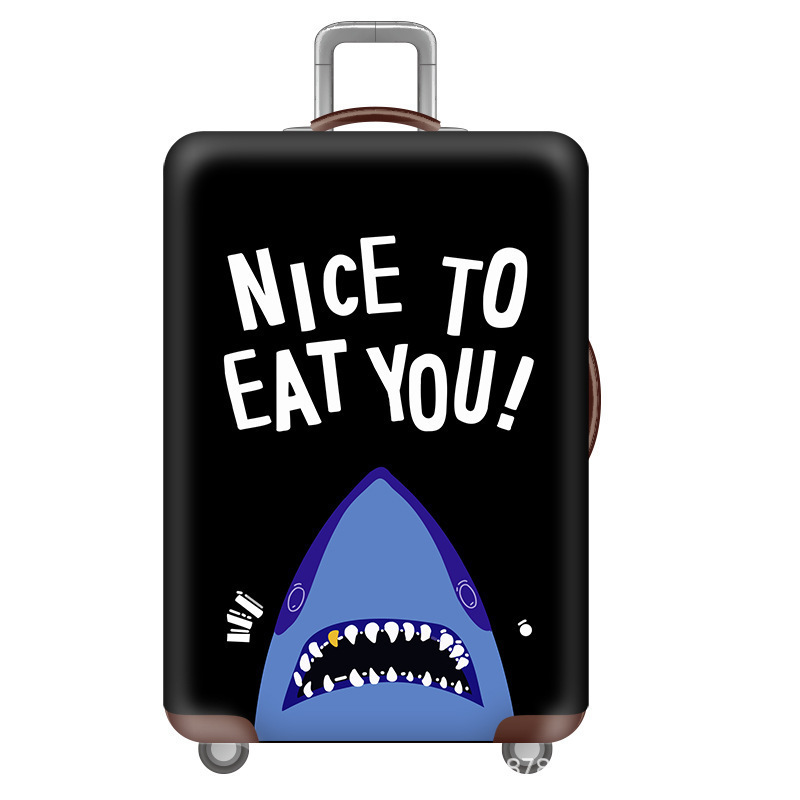 cubierta de maleta gruesa y resistente al desgaste cubierta de caja elástica caja de tracción cubierta de polvo cubierta de maleta de viaje impresión completa