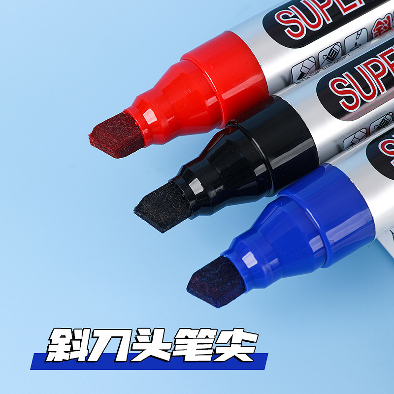 Marcado de cabeza grande, marcador grueso, tinta de gran capacidad, marcador a prueba de agua, a prueba de aceite, no se desvanece grueso MY