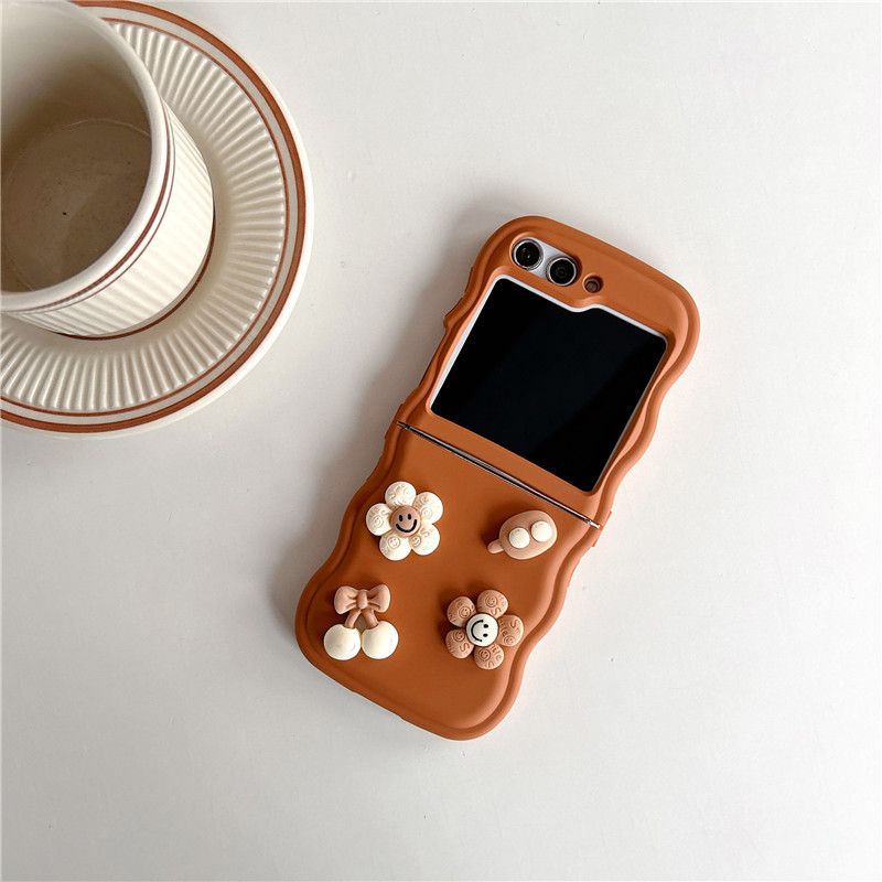 Three-dimensional doll cartoon for Samsung zflip 5 fold folding screen phone case Samsung Galaxy ZFLIP4 Japan and South Korea_voghion.com