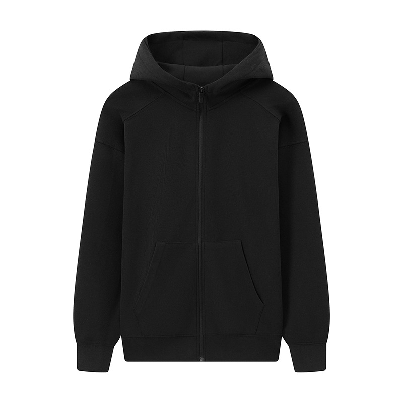 Sudadera raglán con hombros caídos, forro polar y logotipo bordado personalizado, ropa de trabajo corporativa para otoño e invierno, fabricada a medida por el fabricante.