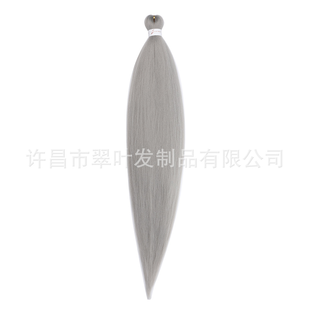 Venta caliente transfronteriza EZ gran trenza cabello de ganchillo peluca tejida 36inch cabello de fibra química de seda de baja temperatura multicolor personalizado al por mayor