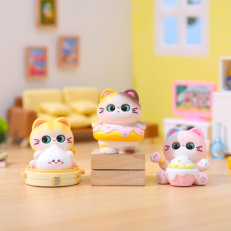 Figura Adorable de Gato Dulce en Caja Sorpresa, Regalo Creativo para Amigos y Novias, Adorno Decorativo, Directo del Fabricante