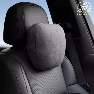 Neck Pillow Perforated Breathable | Headrest - suede-gray-single-pack