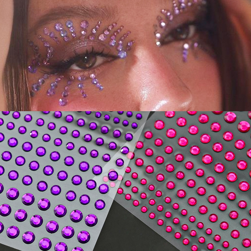 Party Masquerade Face Decorative Sticker Acrylic Imitation Diamond Crystal Face Decorative Performance Party Face Decorative Sticker Party Masquerade Face Decorative Sticker Acrylic Imitation Diamond Crystal Face Decorative Performance Party Face Decorative Sticker