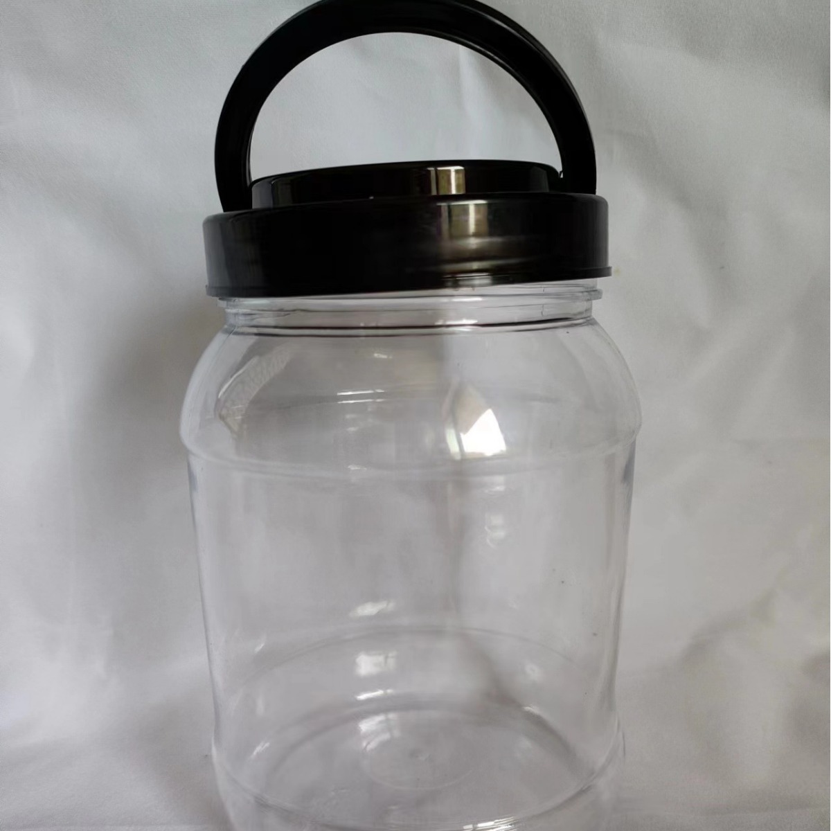 800g留香珠桶大口径PET透明塑料包装瓶可手提盖螺旋口储物收纳桶