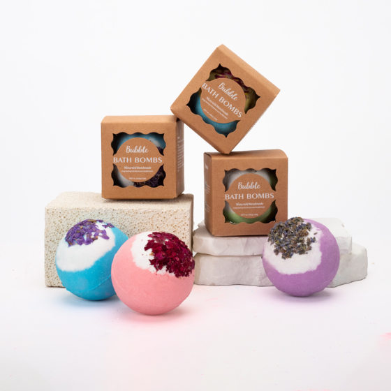 Dried flower bath salt ball independent packaging boxed essential oil explosion bath ball hotel bath ball wholesale in stock 100g