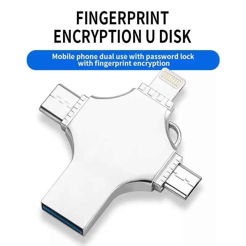 批发手机U盘适用苹果安卓OTG三合一推拉创意金属U盘可LOGO雕刻1TB|undefined
