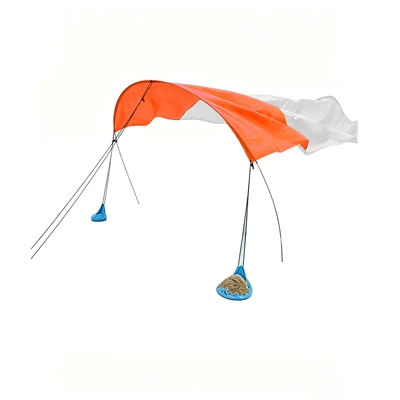 Canopy for the Seaside, Avtomobil yan çətirləri - orange-and-white-300300cm