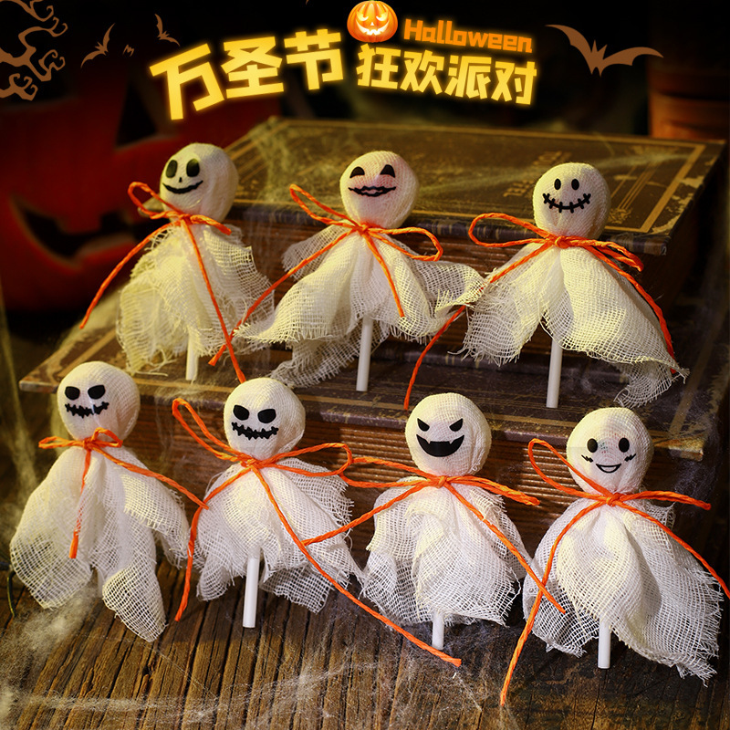 Halloween Ghost Pumpkin Lollipop Decoration DIY Decoration Candy Student Holiday Gift Birthday Party Halloween Ghost Pumpkin Lollipop Decoration DIY Decoration Candy Student Holiday Gift Birthday Party