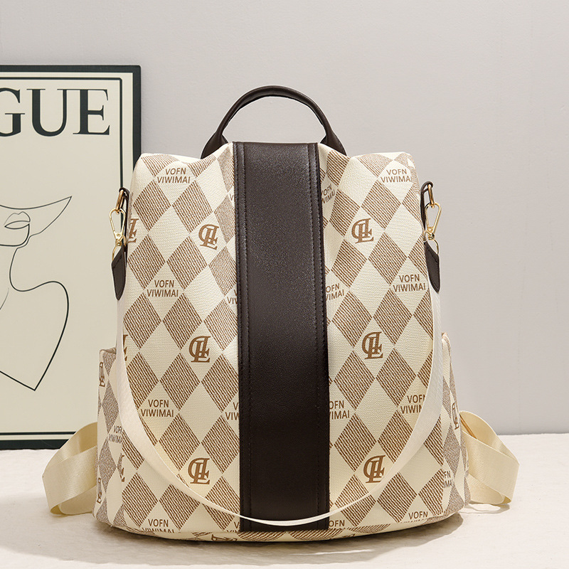 Mochila de mujer de nuevo estilo, moda casual, gran capacidad, multifunción, mochila de viaje, bolso de moda para mujer