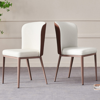 北歐餐椅現代簡約網紅軟包靠背椅子家用餐廳酒店椅子咖啡廳休閑椅