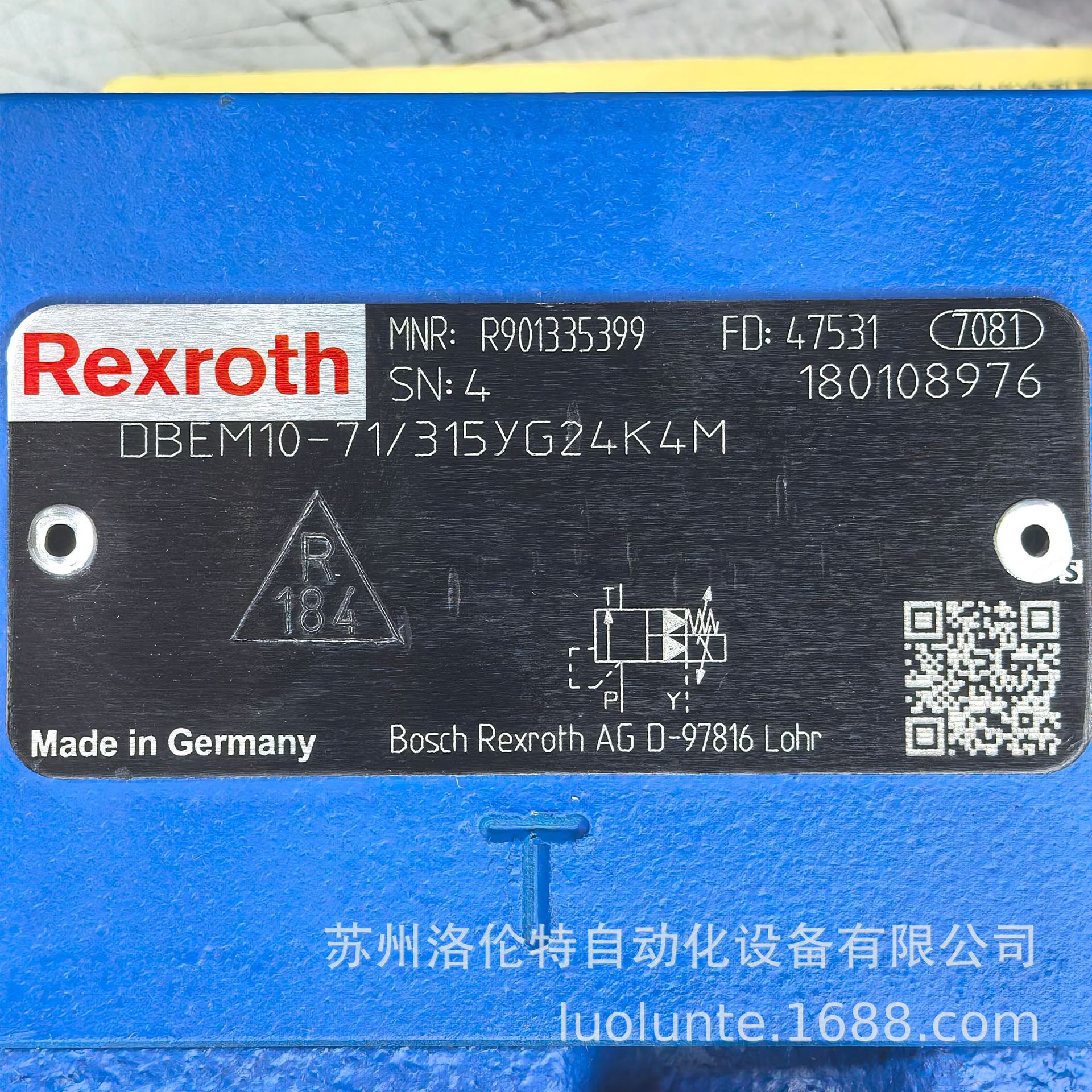 R901335399  DBEM10-7X/315YG24K4M Rexroth / 比例阀 / 全新原装
