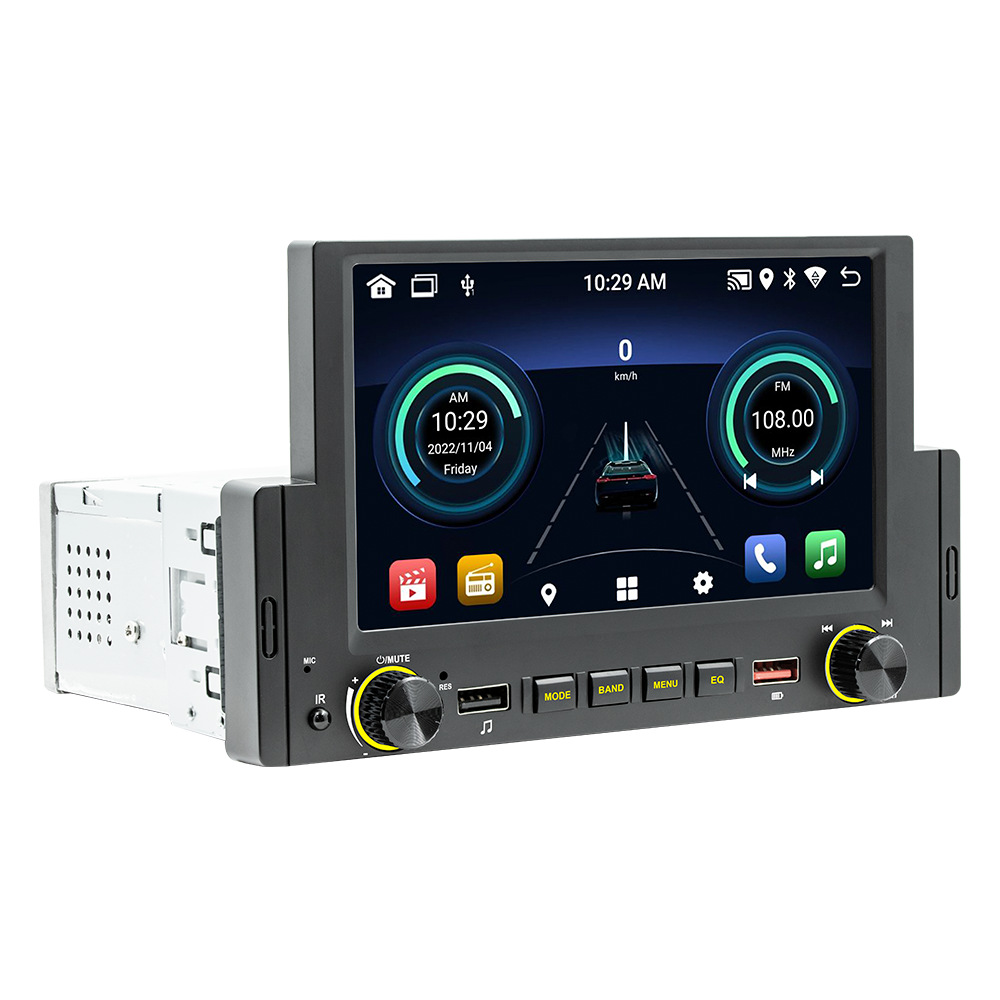 Nuevo 6,2 pulgadas Android GPS navegación Bluetooth tarjeta radio coche MP5 jugador opcional carplay