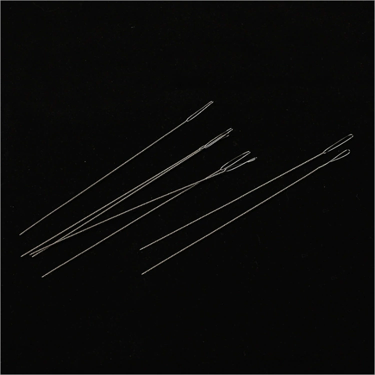 Игла для бисероплетения ручной работы Ультра-тонкая игла с открытым ушком Специальная игла Twist иглы для бисероплетения