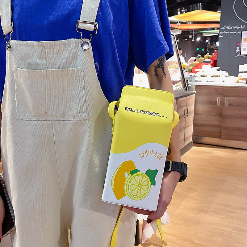 Small Pu Leather Fruit Square Buckle Crossbody Bag display picture 38