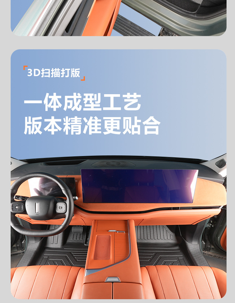 Suitable for the 23-26 models of the WEY Blue Mountain, full coverage floor mats for the front two rows, decorative modification TPE car floor mat accessories