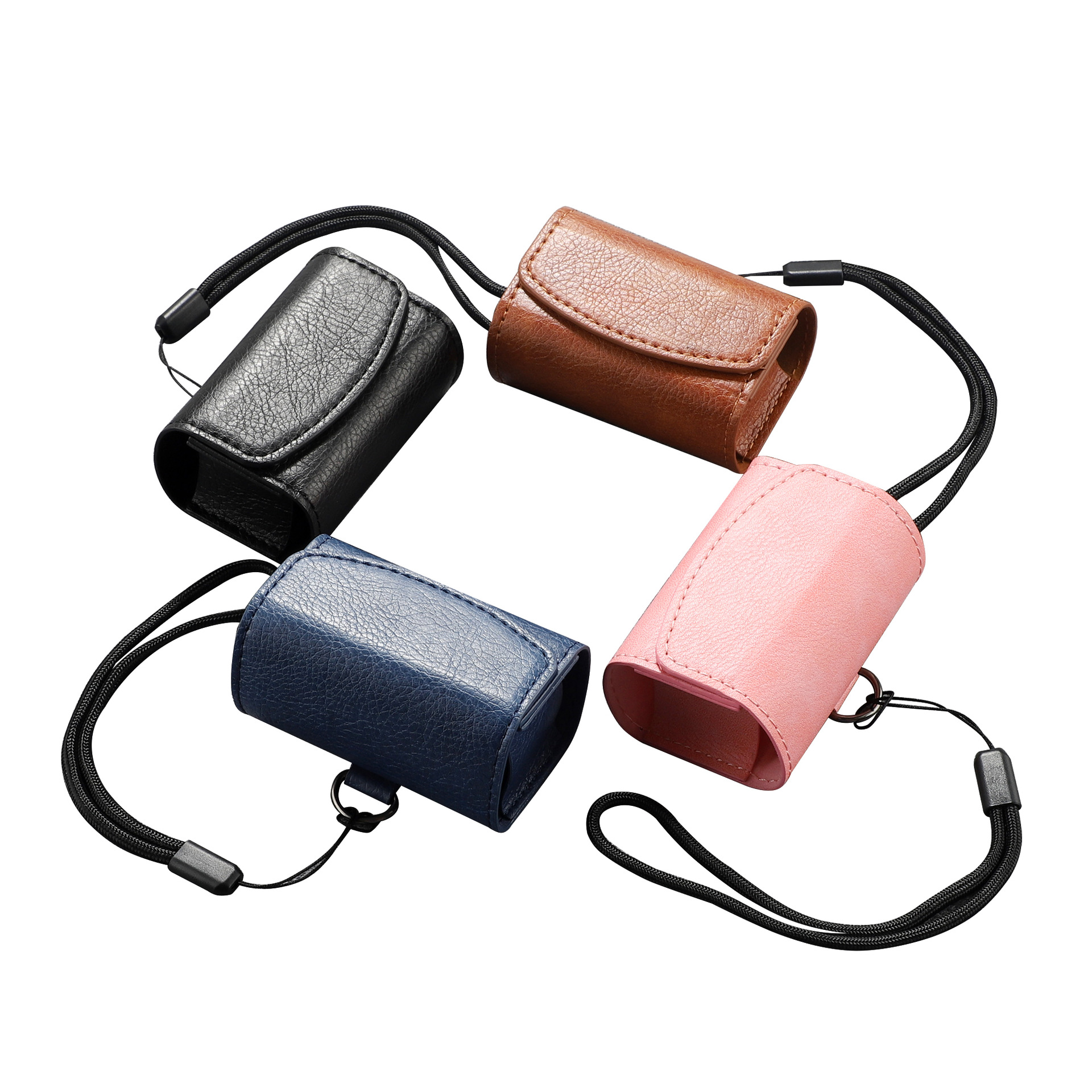 Suitable for Sony WF-1000XM4 Bluetooth Headset Protective Leather Case Portable with Solid Color M4 Storage Leather Case in Stock