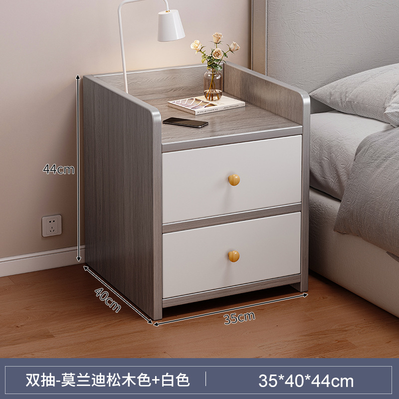 Mini meseta de cabezal de cama dormitorio doméstico 2025 estante de almacenamiento de alquiler pequeño gabinete de cabezal de cama simple