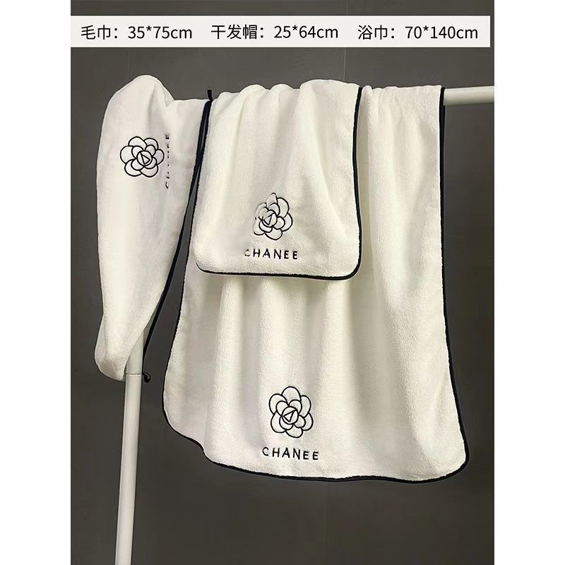 3종 세트: 목욕 타월*헤어 드라이어 캡*수건